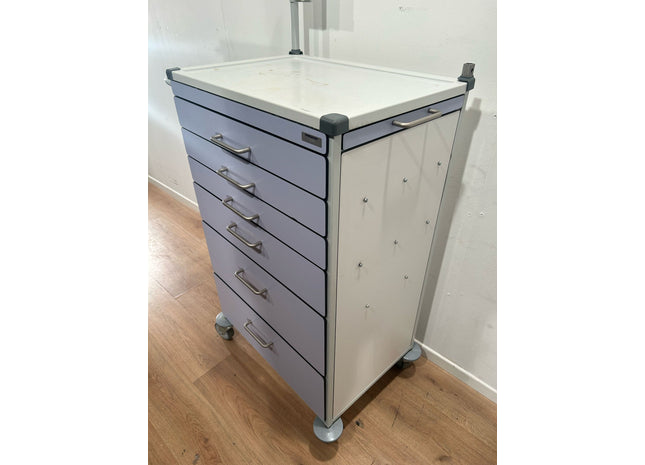 WIEGAND SANITIZED MEDICINE AND DOSSIER TROLLEY