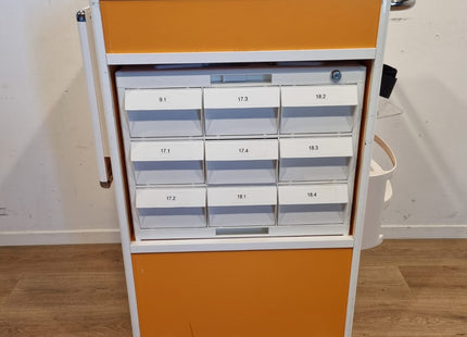 KRZ CARRYDOSE KI MEDICATION CART - ORANGE #01