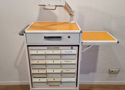 KRZ CARRYDOSE CROM MEDICATION CART - ORANGE #02