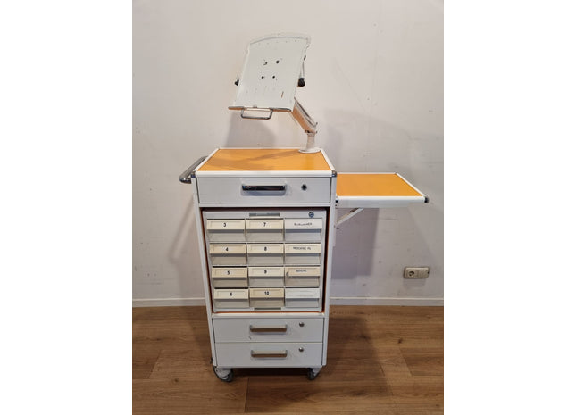 KRZ Carrydose Crom Medication Cart Orange - Orange #02