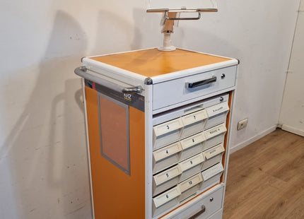 KRZ CARRYDOSE CROM MEDICATION CART - ORANGE #02