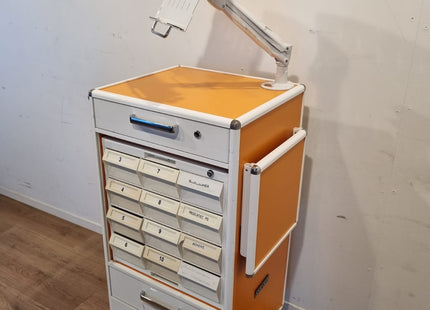 KRZ CARRYDOSE CROM MEDICATION CART - ORANGE #02