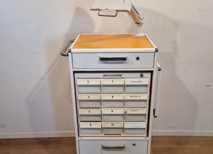 KRZ CARRYDOSE CROM MEDICATION CART - ORANGE #02