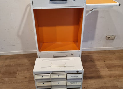 KRZ CARRYDOSE CROM MEDICATION CART - ORANGE #02