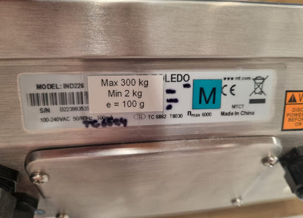 DIWAC METTLER TOLEDO IND226 PLATFORM SCALE