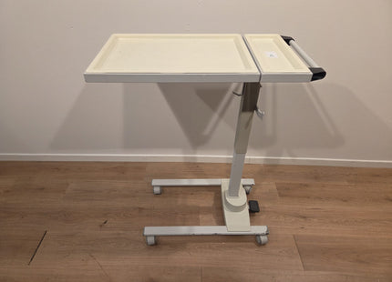 Adjustable Overbed Table Trolley
