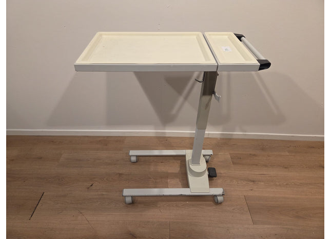 Adjustable Overbed Table Trolley