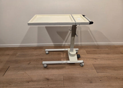 Adjustable Overbed Table Trolley