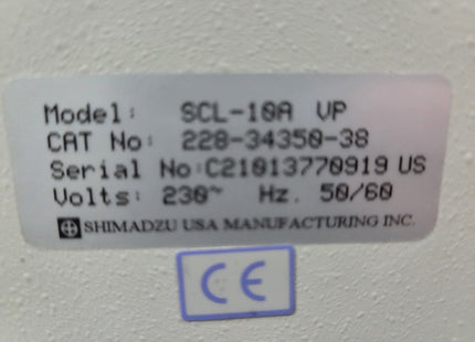 Shimadzu SCL-10Avp System Controller