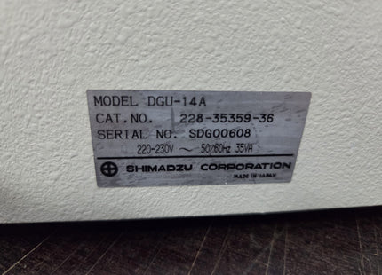 Shimadzu DGU-14A Degasser