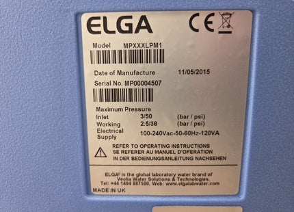 Elga Medica Pro water purification system