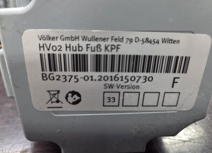 Voelker HV02 Hub Fuss KPF BG2375 Sofware version 33