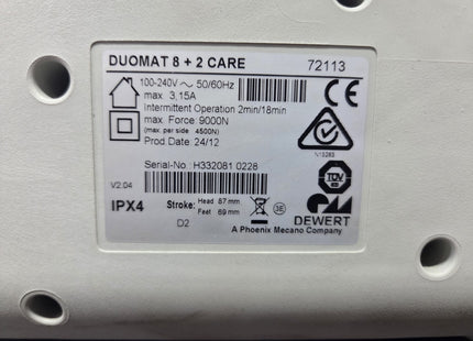 Dewert Duomat 8+2 Care 72113 Motor