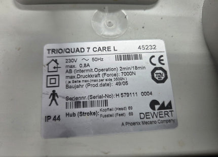 Dewert Trio/Quad 7 Care L 45232 Motor
