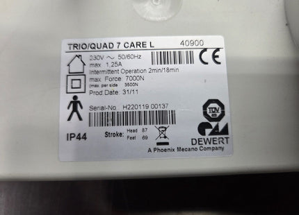 Dewert Trio/Quad 7 Care L 40900 Motor