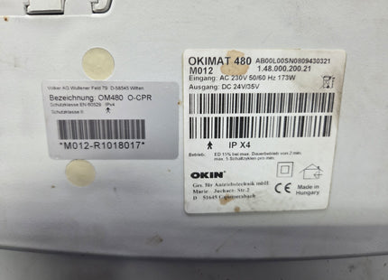 Voelker M012 Okin Okimat 480 1.48.000.200.21 Motor