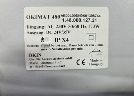 Voelker Okin Okimat 480 1.48.000.127.21 Motor